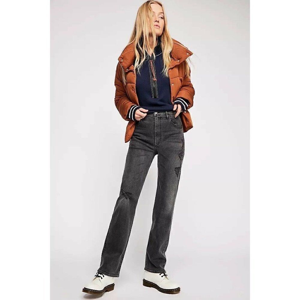 NWT FREE PEOPLE 3x1 ADDIE LOOSE FIT STRAIGHT LEG RIGID DENIM JEANS
